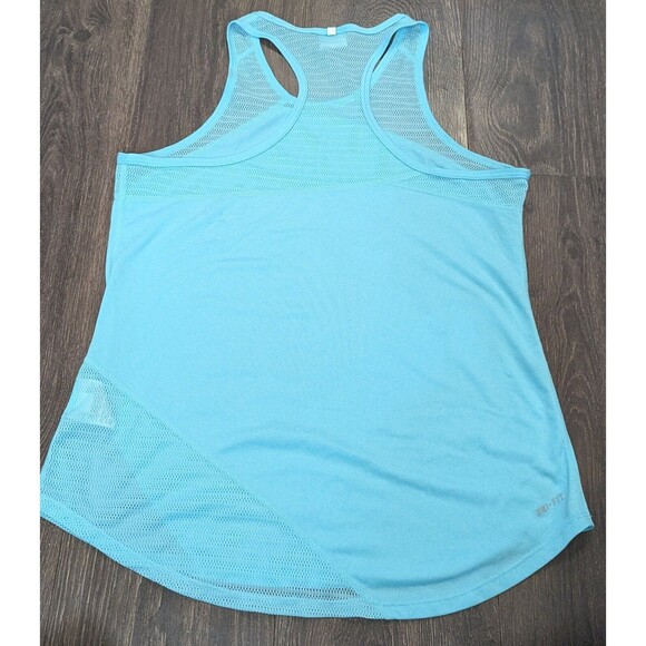 Nike Tank Top Size Large DRI-FIT Slim Light Blue Women's (427) - Picture 2 of 3